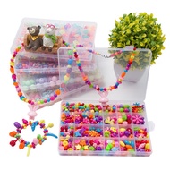 Children Beaded Toys 3-7 Years Old Girls Wear Beads Necklace Baby diy Educational Handmade Toys