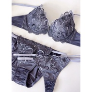 3 Colors Japanese Artisan Underwear Set Exquisite Heavy Industry Embroidery Push-Up Bra 70C75B-F80/8