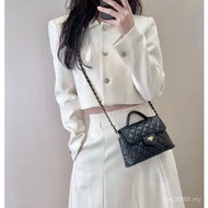 Real Shot A7o Premium Store-Fragrant Series 25p kelly Black Diamond Leather Bag Shoulder Crossbody W