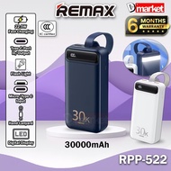 【3C Certified】Remax RPP-522 30000mAh Powerbank 22.5W Fast Charging Power Bank Camping Pawer Bank Rem