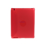 9.7 Protective Leather Case Cover Stand for Apple iPad 2/3 New iPad Red