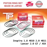 TP Piston Ring Set (Size 33991-STD) Inspira 1.8 4B10 2.0 4B11 / Lancer 2.0 GT / ASX