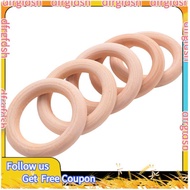 【D&F】5x Wooden Ring For Crafting DIY Craft Jewelry Making 50mm