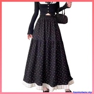 (LIVE STREAM SALE) Casual Ditsy Floral Ruffle Skirts for Women LNA60317 Rok Rumbai Kasual Motif Bung