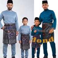Tema 2026 Sedondon baju melayu set size Dewasa (XS-XXL) size BUDAK (2Y-12Y) free shipping den free b