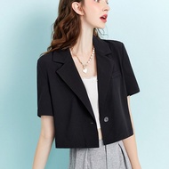 New Women s Suit Short Sleeve Thin Small Blazer Fashion Korean Style Women s Tops