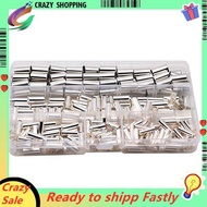 240PCS Wire Copper Crimp Fitting Ferrules,AWG 4,6,8,10 Non Insulated Cable Housing Ferrule Pin Cord 