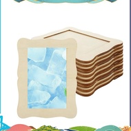 12 Pack Wooden Picture Frames for Crafts DIY Wood Craft Picture Frames for Birthday Party Mother' S 