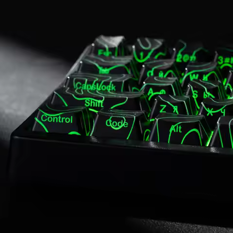 XVX Russian Keycaps Topographic Pattern Shine-Through OEM Profile IMD-Tech Keycap Set 118 keys(only 