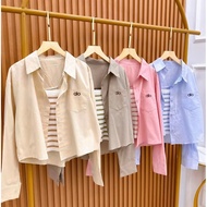 KEMEJA Alo Shirt Free Inner Premium