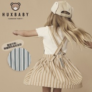Australia Huxbaby Double-Sided Striped Sling Dress Children's Clothing Girl Suit Girl Dress Cute Sli