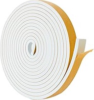 3 m Self-Adhesive Sealing Tape, 20 mm (W) x 6 mm (D) for Doors, Windows, Foam Tape, Door Seal, Windo