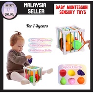 [Ready Stock] Baby Newborn Activity Cube Kids Toys Montessori Sensory Toys for Baby Shape Sorter Cub