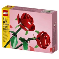 LEGO Creator Botanicals Series Iconic Rose with 2 Buildable Red Roses for Valentines Mothers Day Chr