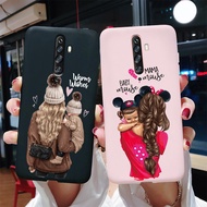 OPPO Reno 2F กรณีใหม่แฟชั่นสาวรูปแบบสีลูกกวาดนุ่มนวลซิลิโคน TPU สำหรับ OPPO Reno 2 F Reno 2F ปลอก