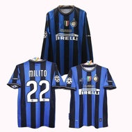 retro Issue 09-10 inter MILAN SNEIJDER MILITO soccer jerseys football shirt men