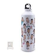 Son Heung Min's English League Basketball Club Caricature Sport Bottle
