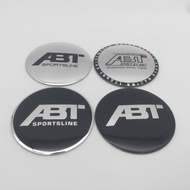 ≈4pcs 3D 56mm 60mm 65mm ABT logo Car Wheel Center Cover Hub Cap Resin Badge Emblem sticker Decal D☮