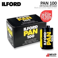 【Limited-time】 1/3 Roll Ilford Pan 100 135 35mm Black And White Negative Film 36 Exposures Mvp Camera