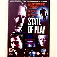 State of Play DVD Region 2 PAL Russell Crowe Ben Affleck Rachel McAdams