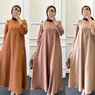 Ava Dress Busui Friendly Gamis Wanita Remaja Terbaru Kekinian Adem Lembut Tersedia Size S M L XL XXL