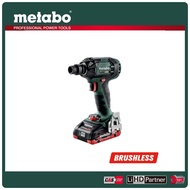 【metabo 美達寶】18V鋰電無刷衝擊扳手機 SSW 18 LTX 300 BL 4.0Ah單電套裝組 隨附工具袋｜031005170101