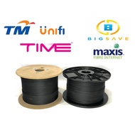 FIBER CABLE 1CORE / 2CORE 1000m FTTH UNIFI/TIME
