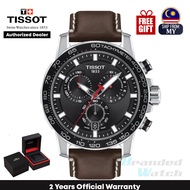 [Official Warranty] Tissot T125.617.16.051.01 Men's Supersport Chrono Large 45.5mm Quartz Chronograph Leather Strap Dress Fashion Watch T1256171605101 (watch for men / jam tangan lelaki / tissot watch for men / tissot watch / men watch)