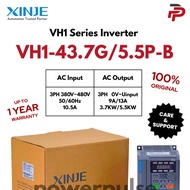 【100% Original + 1 Year Warranty】XINJE VH1-43.7G/5.5P-B Inverter | 3.7KW/5.5KW VFD 380-480V 3P Drive