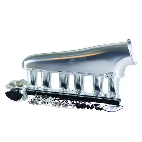 SherryBerg Qaulity Top Billet Fit for Toyota 2JZ GTE Billet Intake Manifold Fuel Rail Throttle Body
