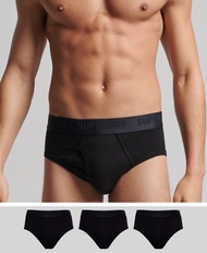 Superdry Organic Cotton Brief Triple Pack - Black