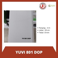 Plafon PVC 4 meter Putih DOP - YV 801 DOP