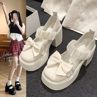 新款2025厚底玛丽珍鞋女新夏珍珠高跟