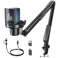 Maono DM40 Pro – ไมโครโฟนสำหรับเล่นเกมไร้สาย AI รุ่นแรก ไมค์ USB Dynamic เสียงแน่น ไฟ RGB