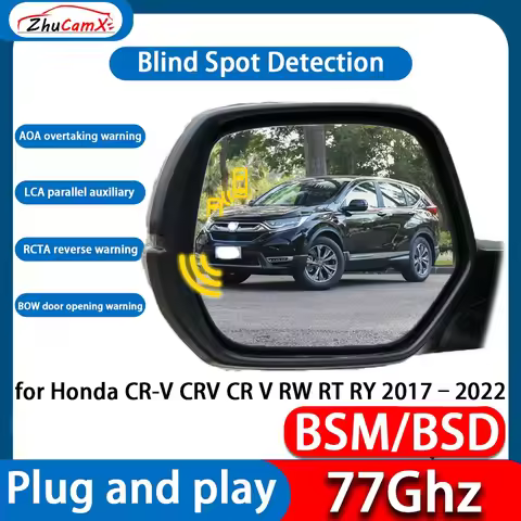 ZhuCamX DSM BSD Blind Spot Detection Monitoring Ultrasonic Warning Lane Assist System For Honda CR-V