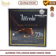 Alfredo Dark Chocolate 73% Cocoa Sweet Black Chocolate Malaysia Box Packaging 75g