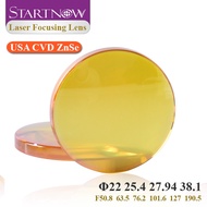 Startnow USA ZnSe CVD Laser Focus Lens 22 25mm 25.4 27.94 38.1 FL190.5 50.8 63.5 For CO2 Laser High 