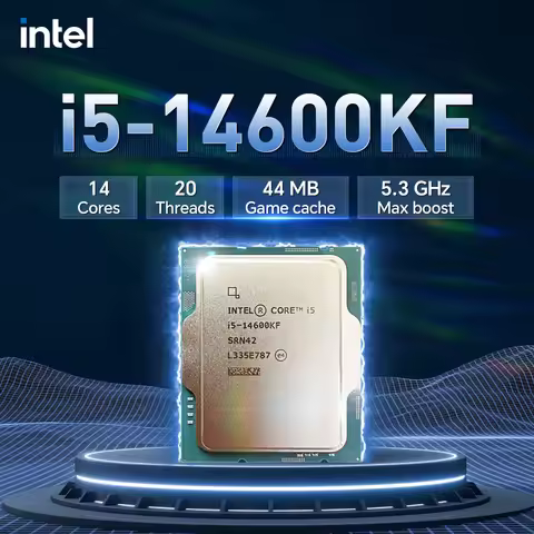 NEW Intel Core i5 14600KF 14-Core 20-Thread(6-P-core 8-E-core) LGA 1700 125W 3.5 GHz but without fan