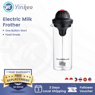 Yinkeo Milk Frother Electric Foamer Coffee Foam Maker Automatic Frother Milk Mixer Hibrew Cappuccino
