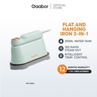 Gaabor Handheld Iron Steamer for Clothes Dual Heat Core Flat Iron Design without Water Droplets