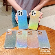 Compatible For iphone 13 Mini iphone 13 12 Pro Max 13Pro 12Pro iphone12Mini Phone Case Transparent Gradient With Glitter Flakes Soft TPU Back Cover Casing