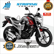 Byson Carburetor Striping Yamaha Byson Carburetor Variation Stickers Wolf Motif Design