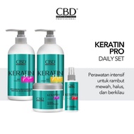 CBD KERATIN PRO SHAMPOO DAN CONDITIONER HAIR MASK DAN HAIR VITAMIN CBD