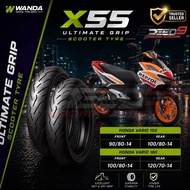 WANDA X55 Ultimate TAYAR Scooter Tyre Tubeless Wet Dry Grip VARIO150 VARIO160 90/80-14 100/80-14 120