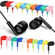 50 Pek Earbud Kanak-Kanak untuk Bilik Darjah Sekolah, Earbud Berwayar Borong untuk Pelajar dengan Ja