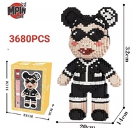 🔥ซื้อ 3 แถม 1 🔥ตัวใหญ่ BIG Bearbrick สูง47cm บล็อคตัวต่อเลโก้ รูปหมี Violent Bear ของตกแต่งบ้าน