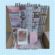 Pink theme bullet journal sticker set