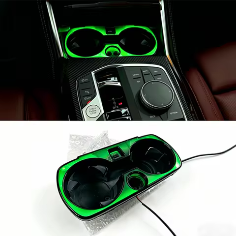 for BMW G20/G28 new 3 Series, 4 Series, i3, i4 crystal luminous model cup holders, 2019 - 2025