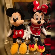 🎡香港迪士尼 米奇/ 米妮經典 L M娃娃(附闆娘160身高對比圖) mickey Minnie  米奇公仔