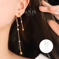 Tassel Beads Ear Jacket Earrings • Waterproof Non-Tarnish  For Women ER456 Stainless Steel